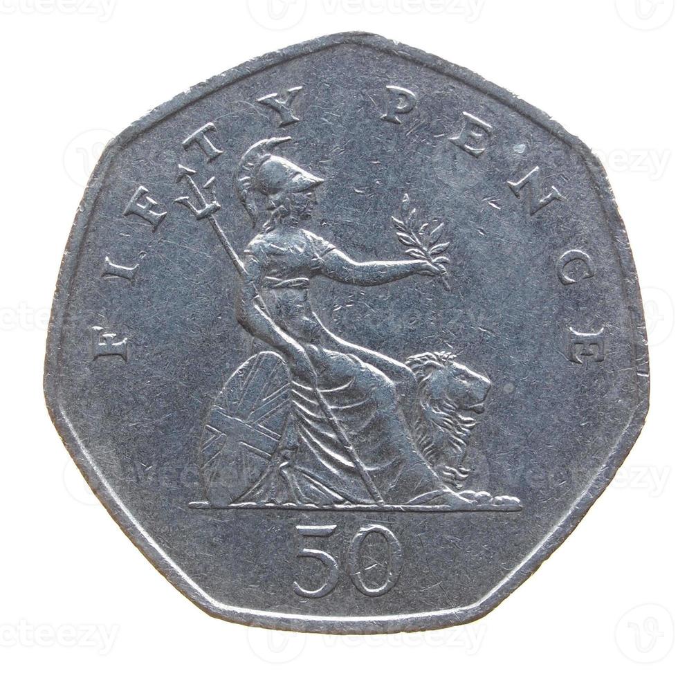 50 pence coin, United Kingdom photo