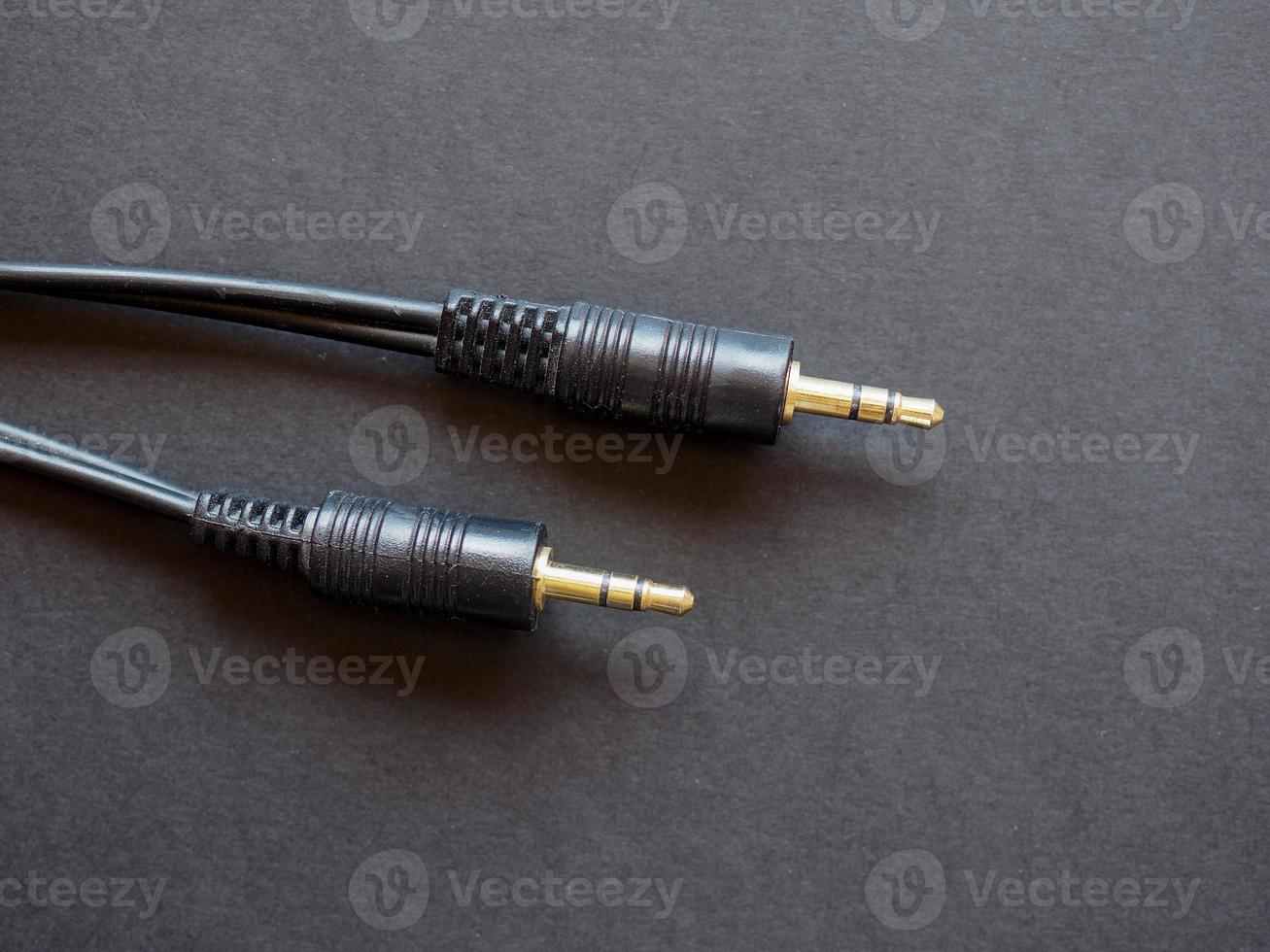 Audio cable with phono RCA connector photo