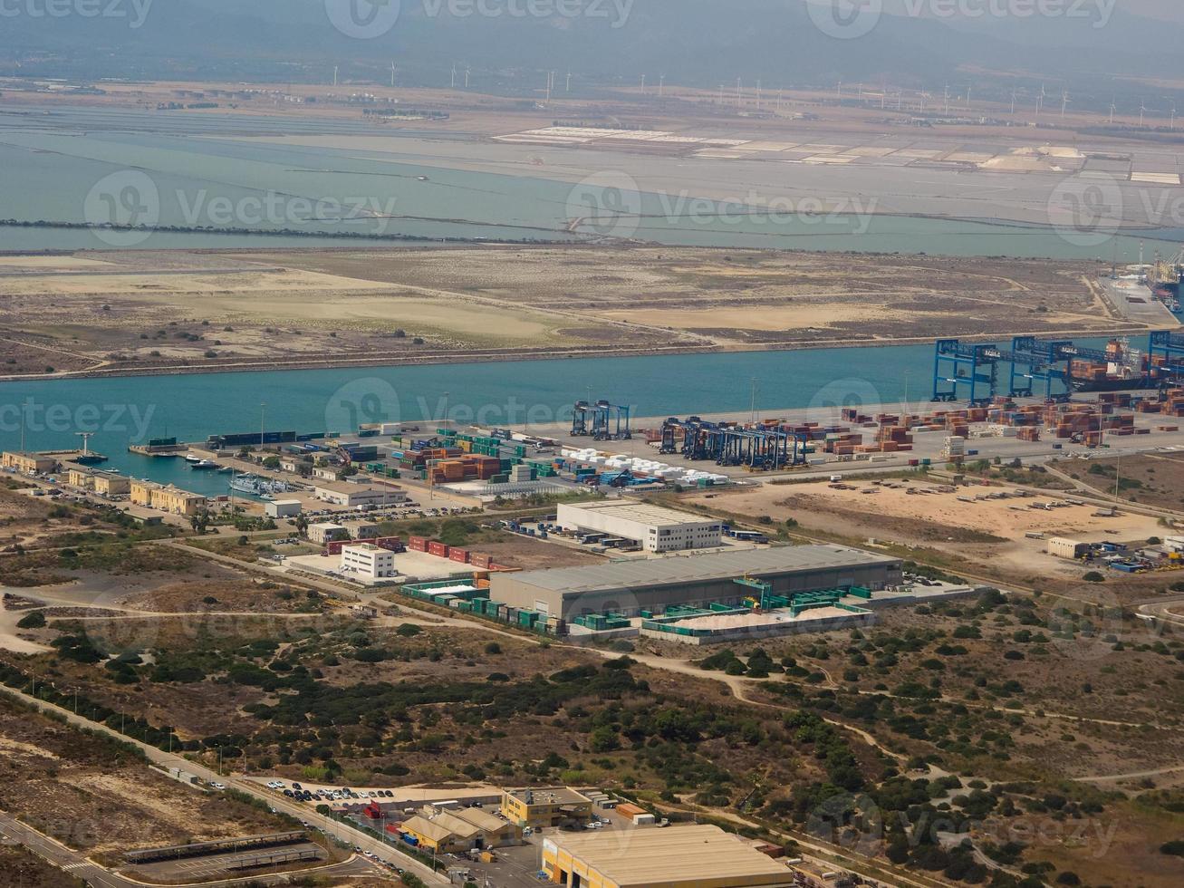 Stagno di Cagliari piscina de la laguna de Cagliari foto