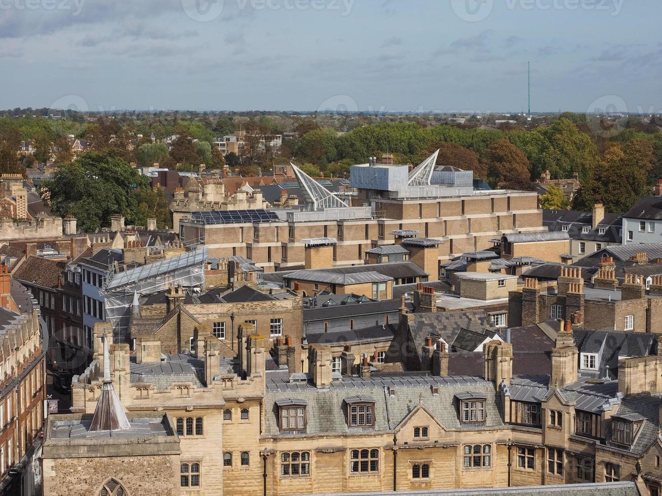 vista aerea de cambridge foto