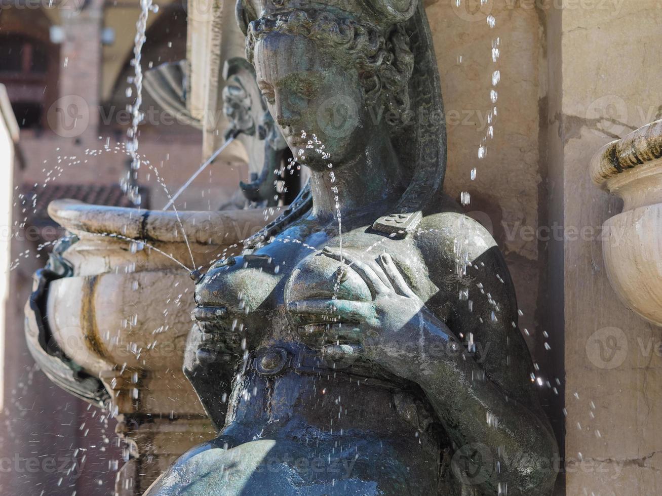 Fontana del Nettuno Neptune Fountain in Bologna photo