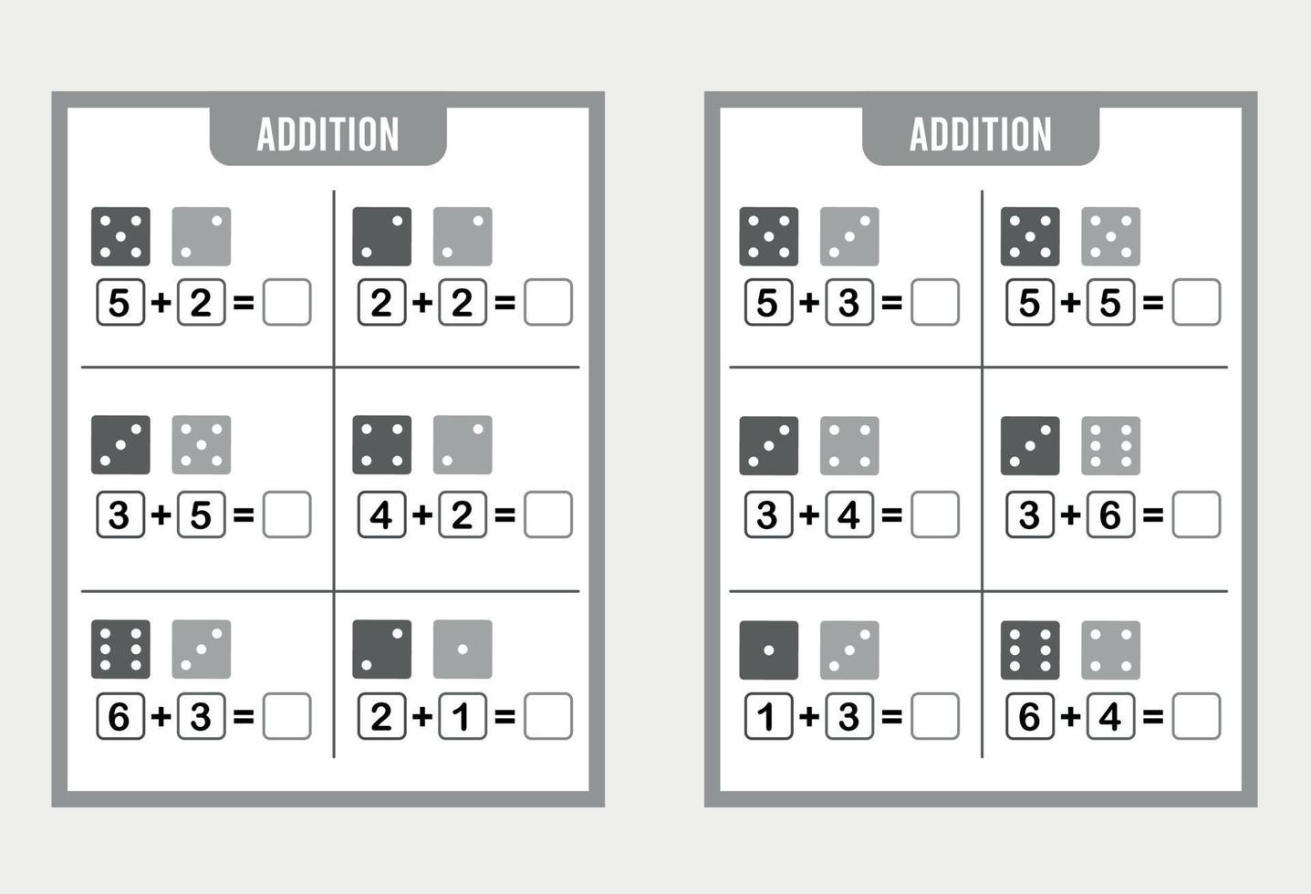 juego de conteo para niños en edad preescolar vector