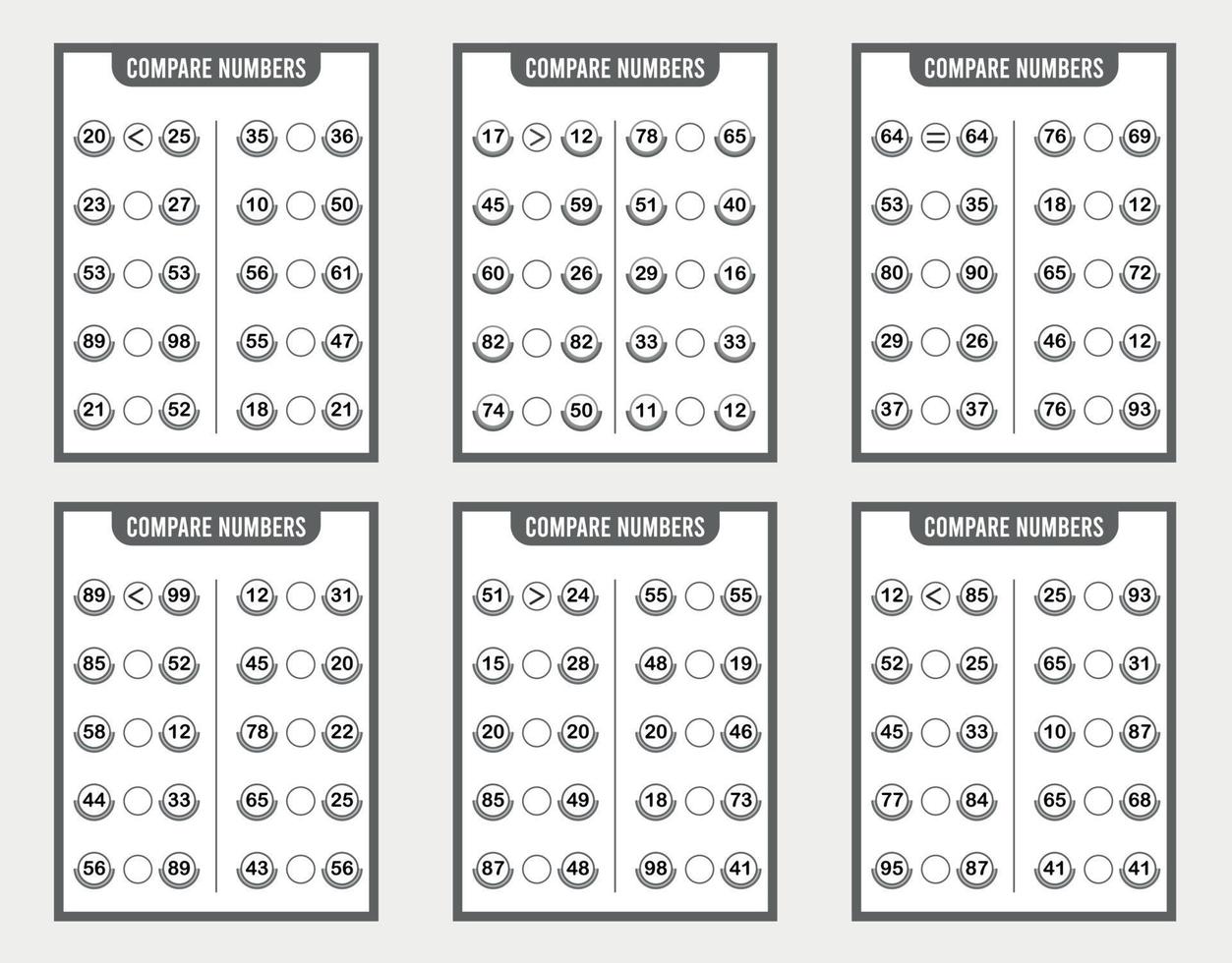 Counting Game for Preschool Children vector