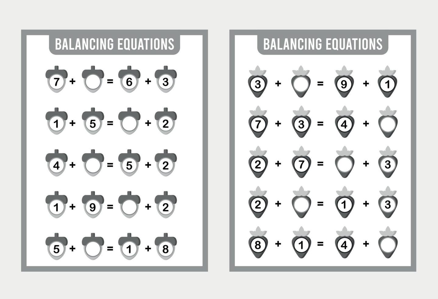 Counting Game for Preschool Children vector