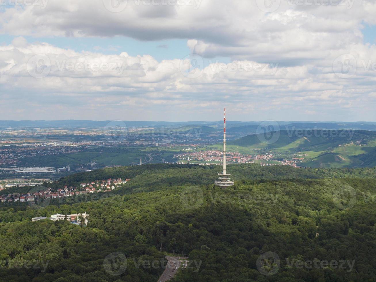 vista aérea, de, stuttgart, alemania foto