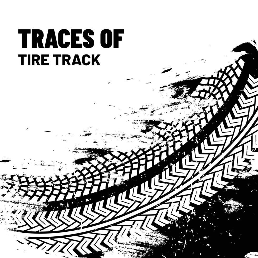 Traces of a side car vector