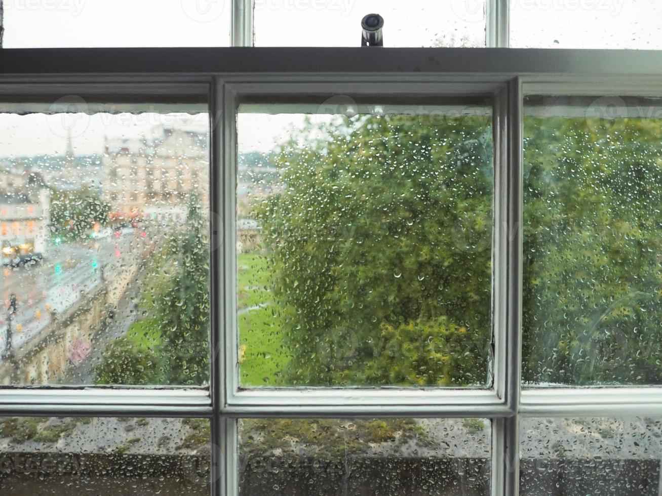 cristal de ventana mojado foto