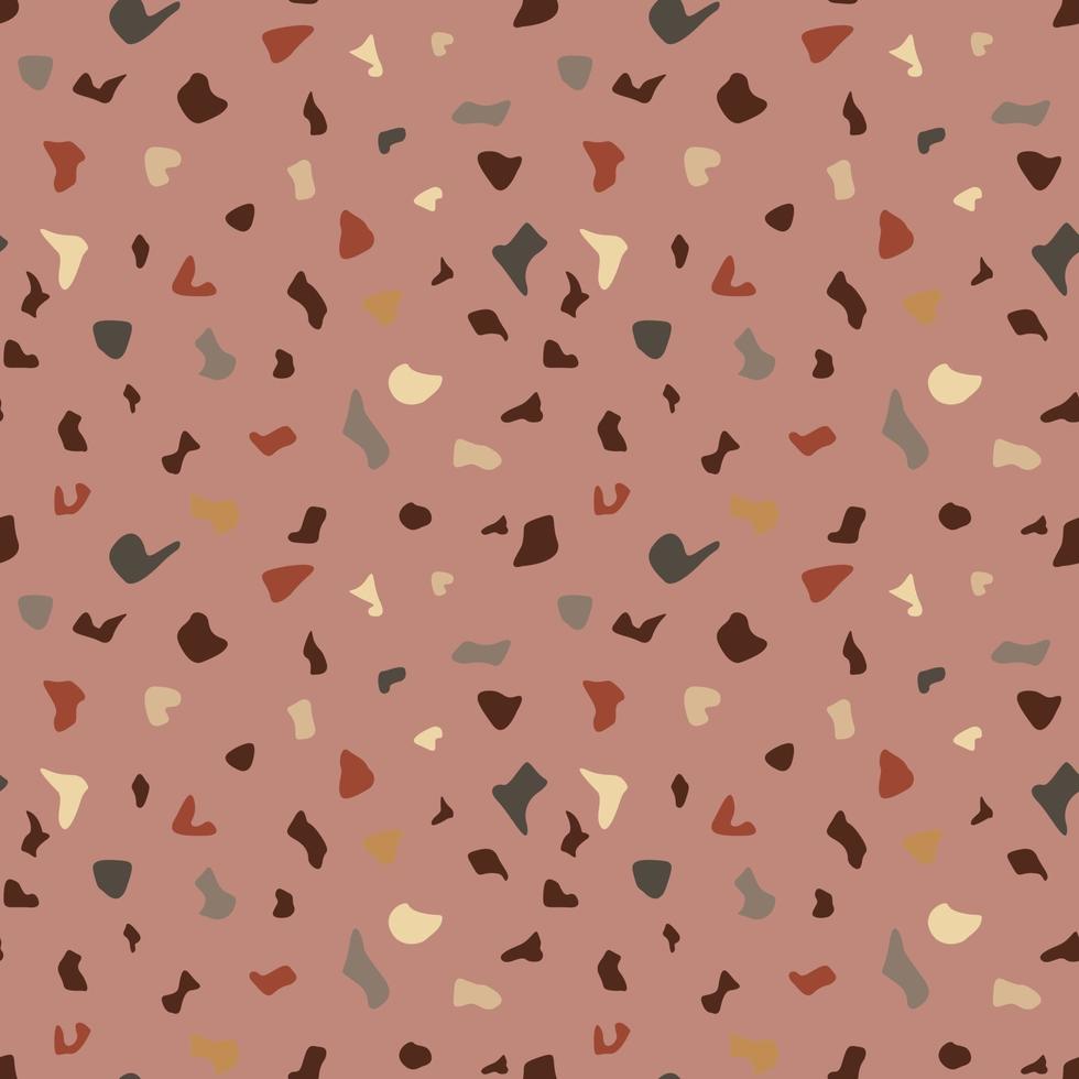 Terrazzo vector seamless pattern color.