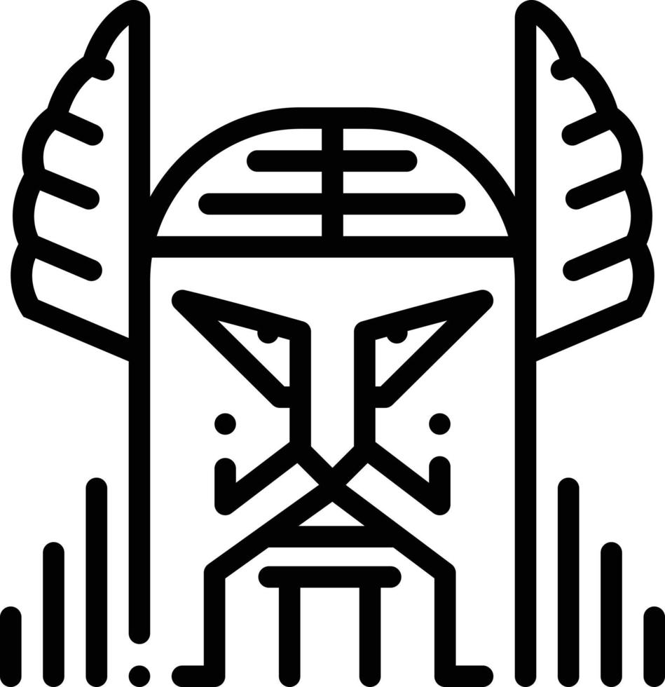 Line icon for odin vector