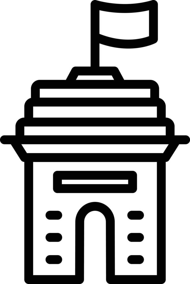 Line icon for country vector