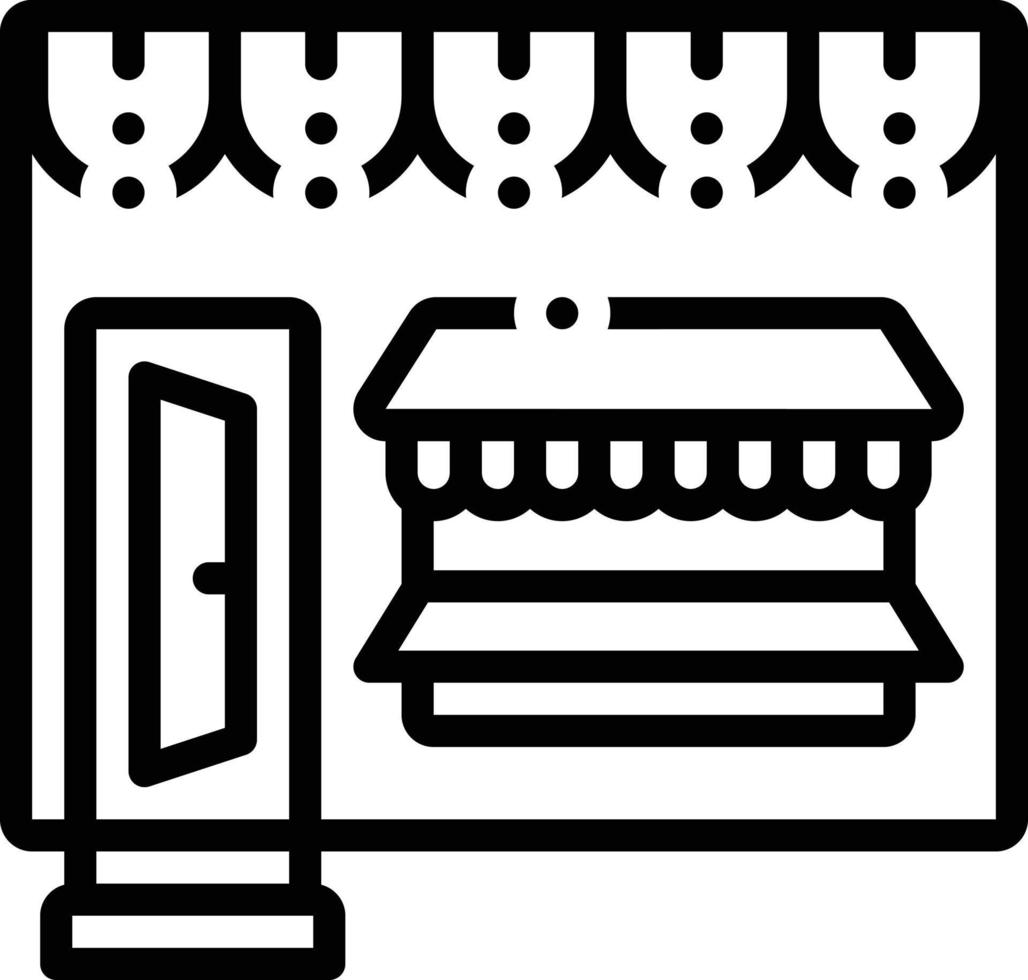 Line icon for retail vector