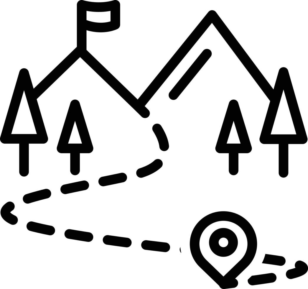 Line icon for end vector