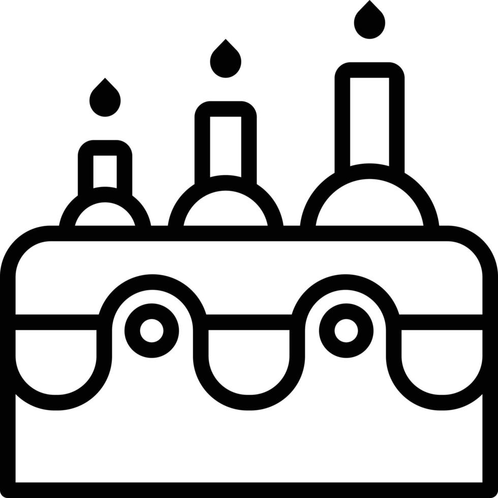 Line icon for age vector
