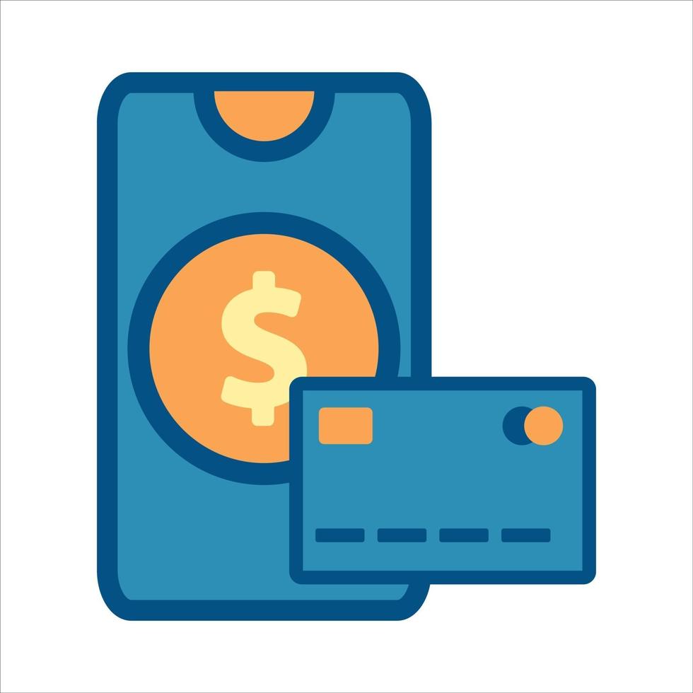 smartphone icon vector. smartphone with money icon vector