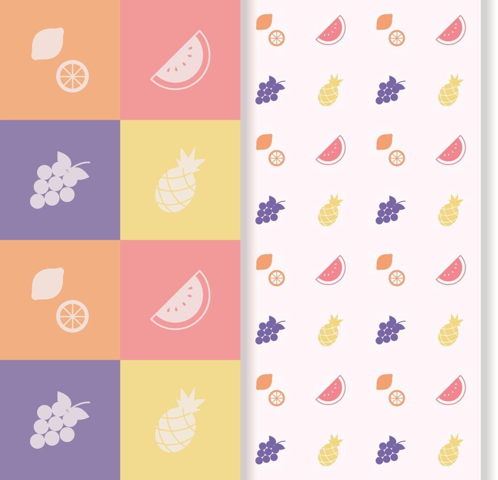 colorful seamless pattern with dessert vector