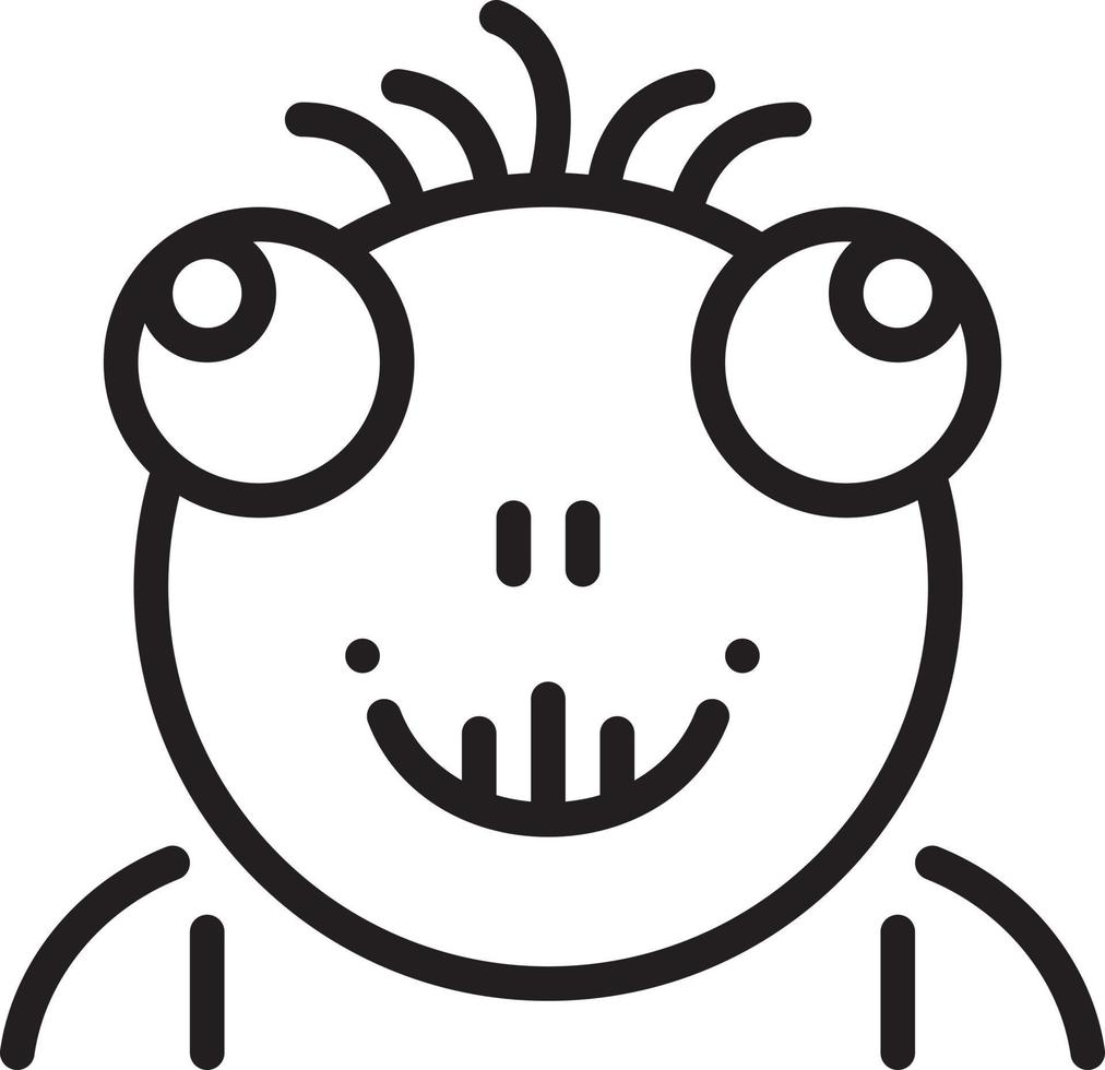 Line icon for abhorrent vector
