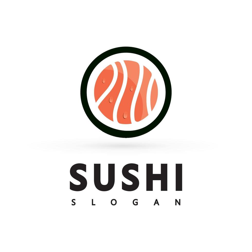 barra de estilo de icono de vector de icono de logotipo o tienda, sushi