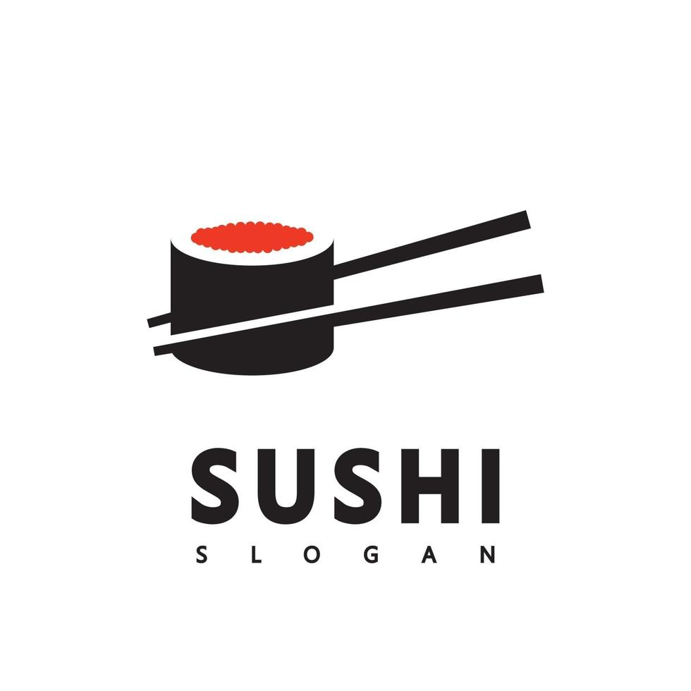 barra de estilo de icono de vector de icono de logotipo o tienda, sushi