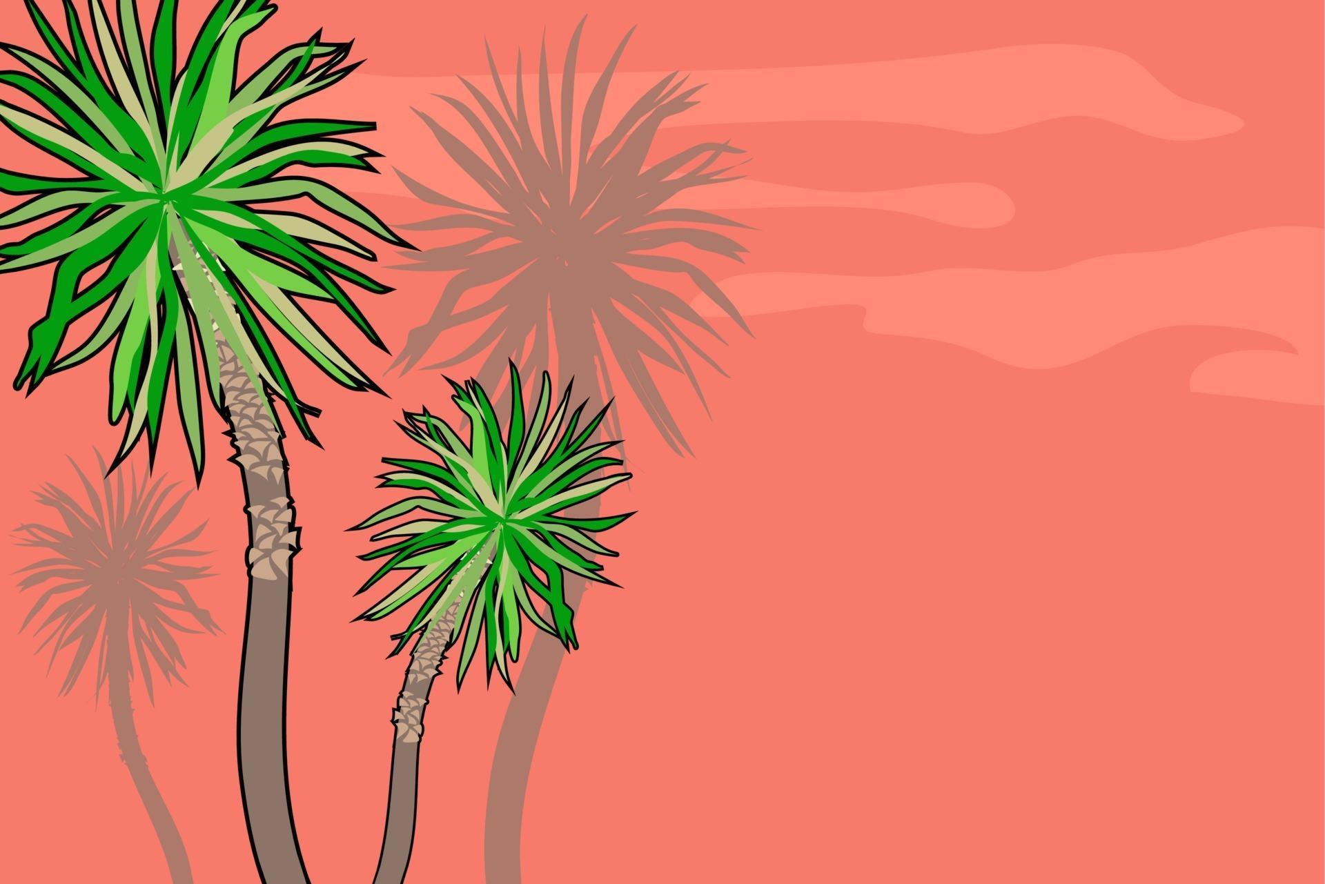 Tropical Palm Tree Backdrop 3159085 Vector Art at Vecteezy