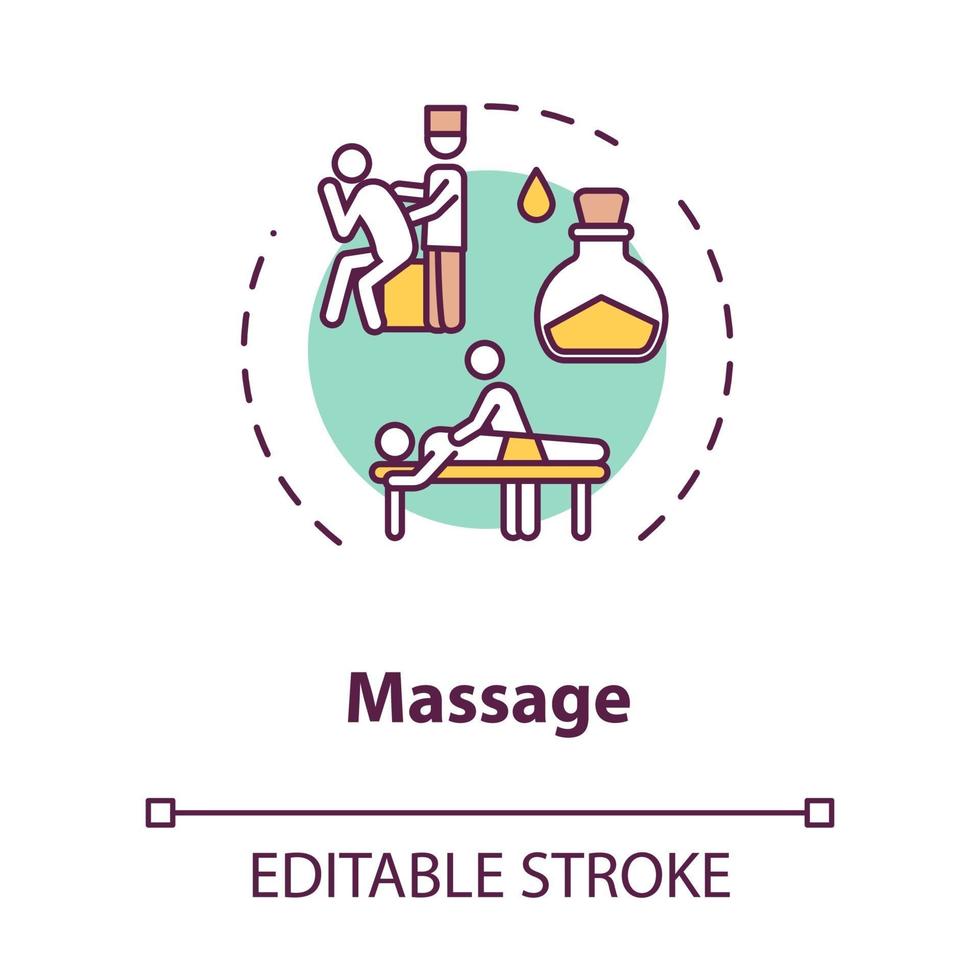 Massage concept icon vector