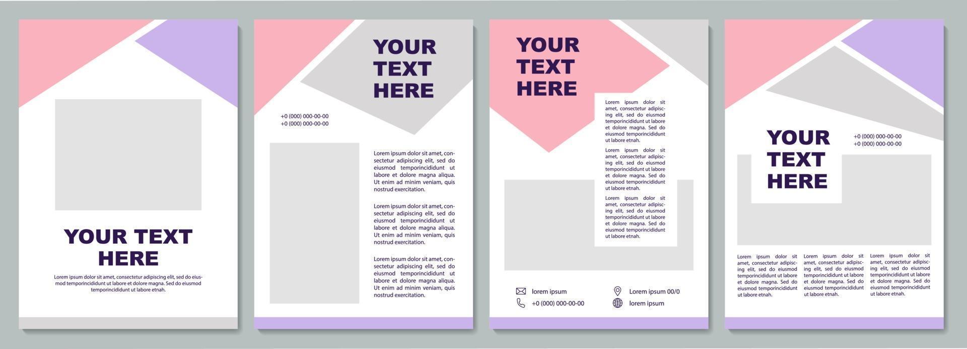 Corporate presentation brochure template vector