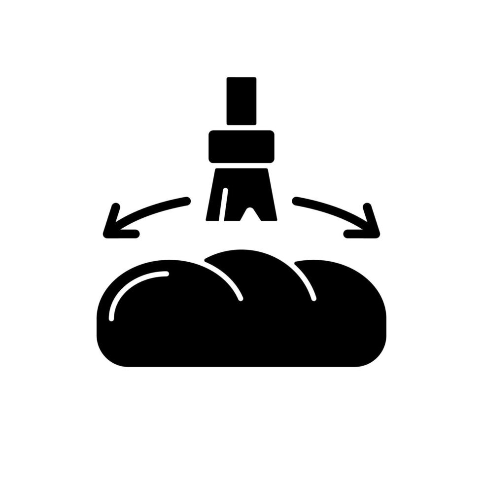 Grease for baking black glyph icon vector