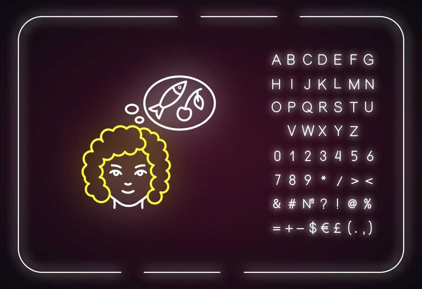Food craving black glyph icon vector