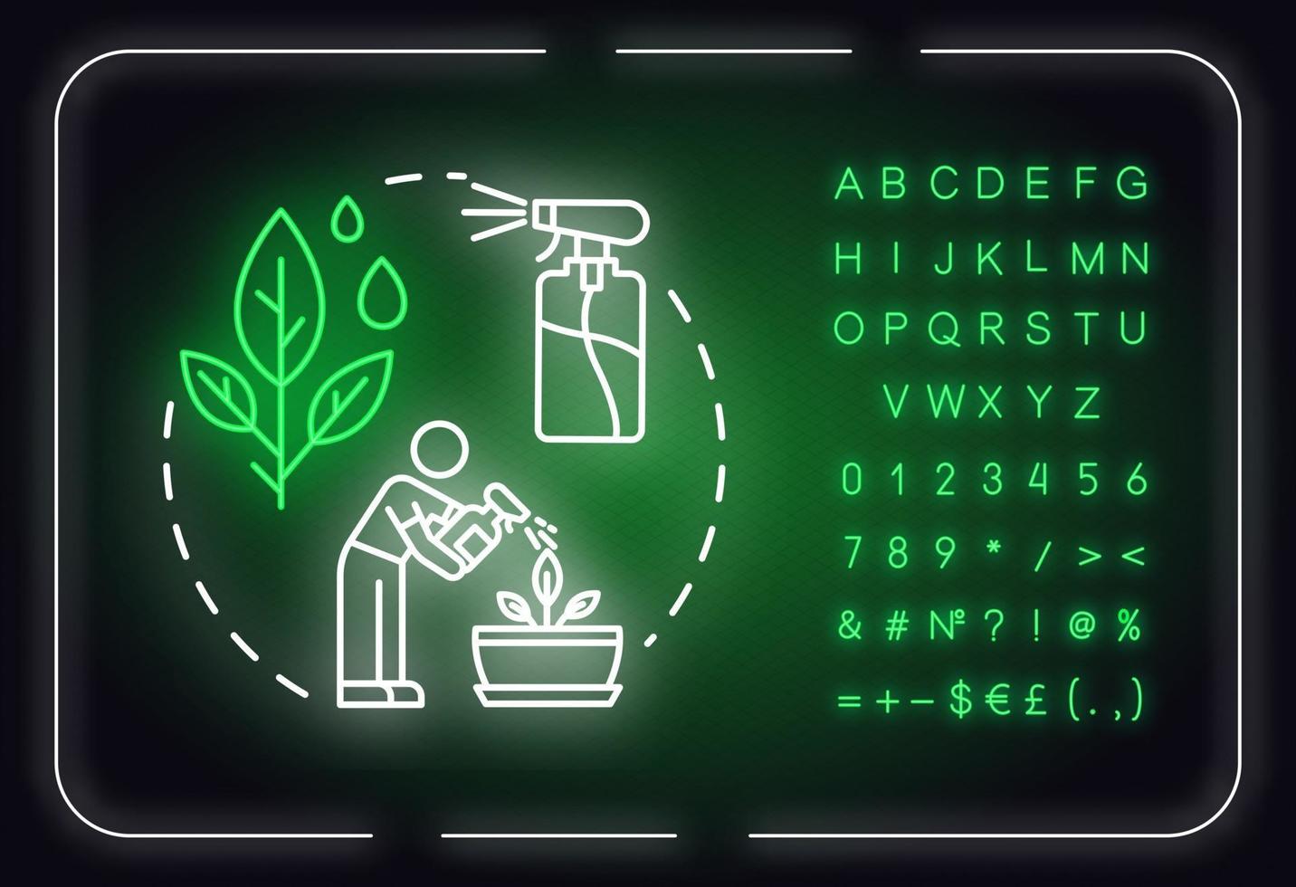 Aumentar la humedad concepto de luz de neón icono vector