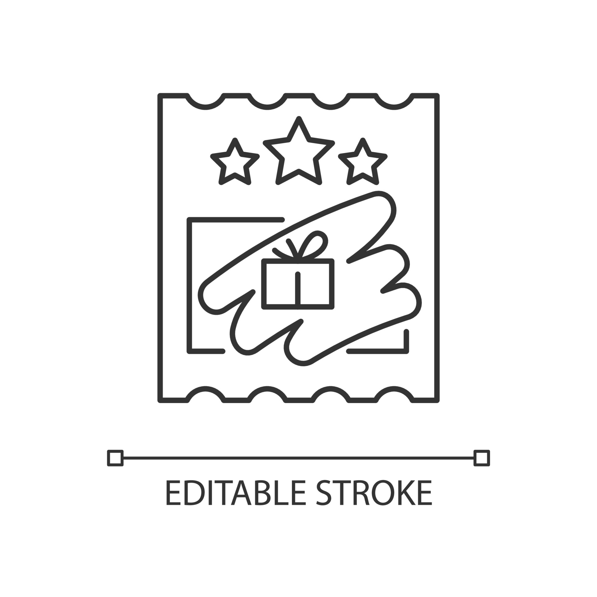 Scratch cards linear icon 3160041 Vector Art at Vecteezy