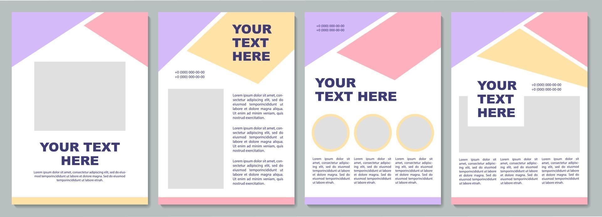 Business presentation brochure template vector