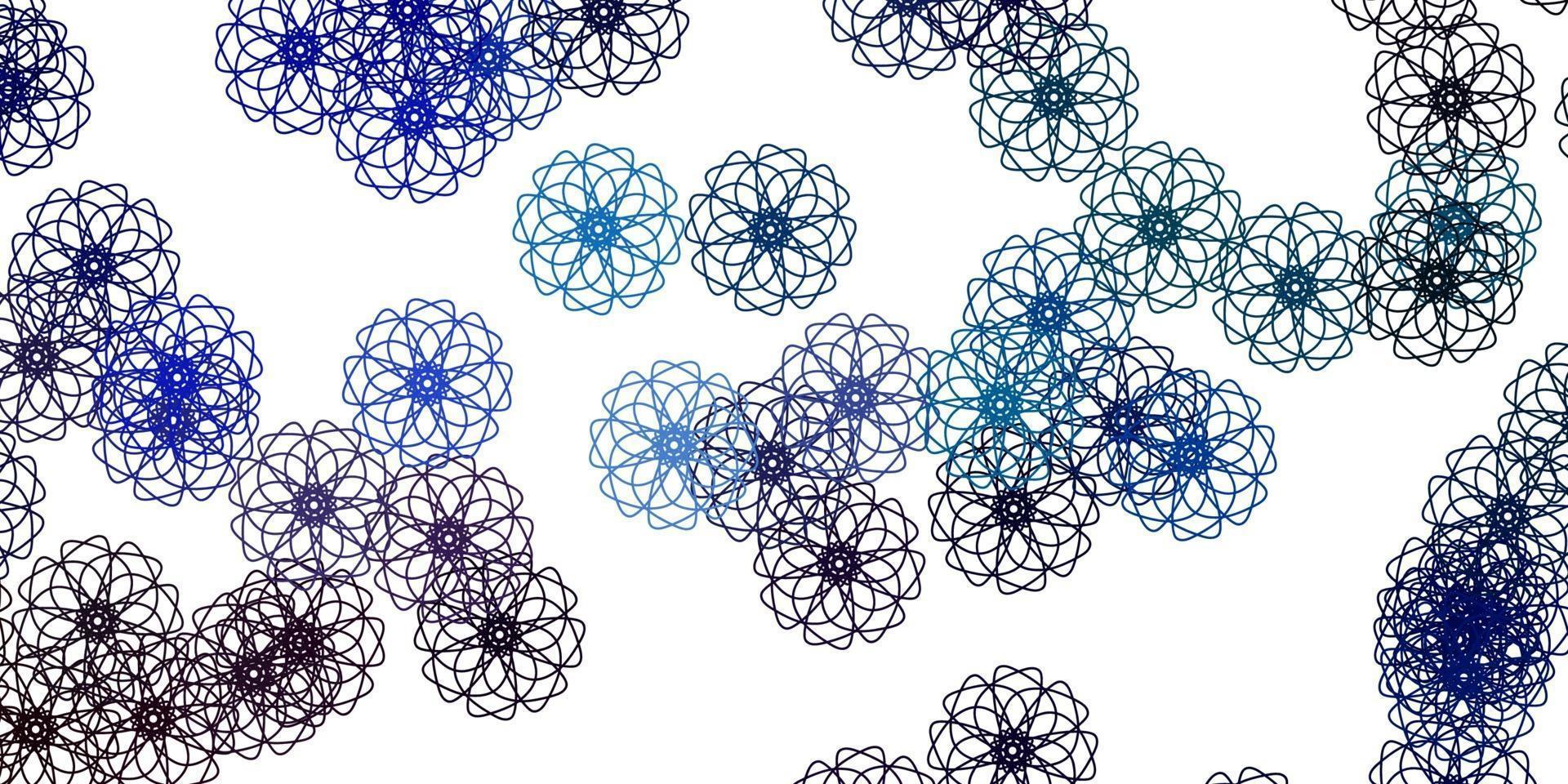 Light Blue, Red vector natural layout with flowers.