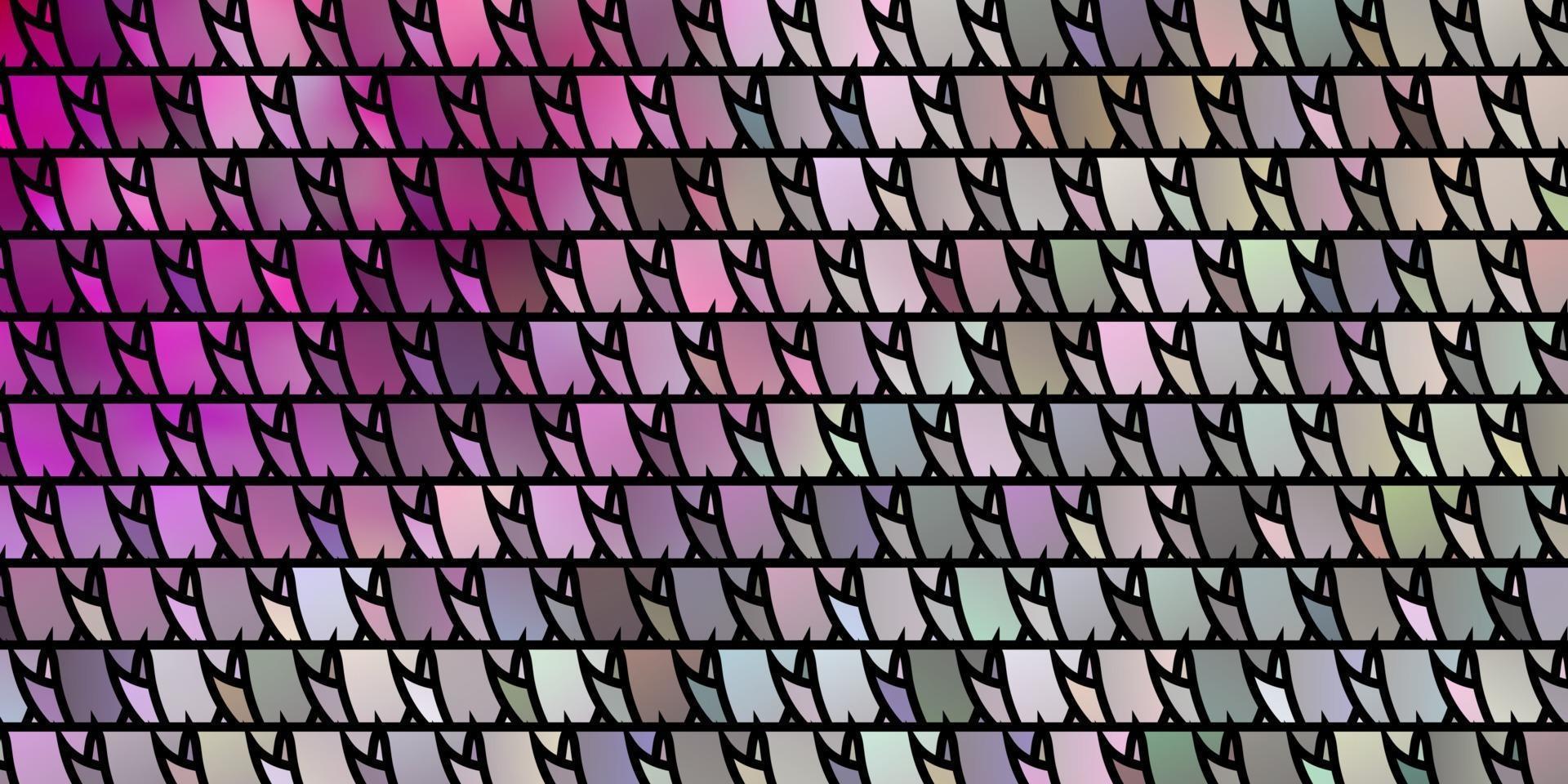 Light Pink vector template with crystals, triangles.