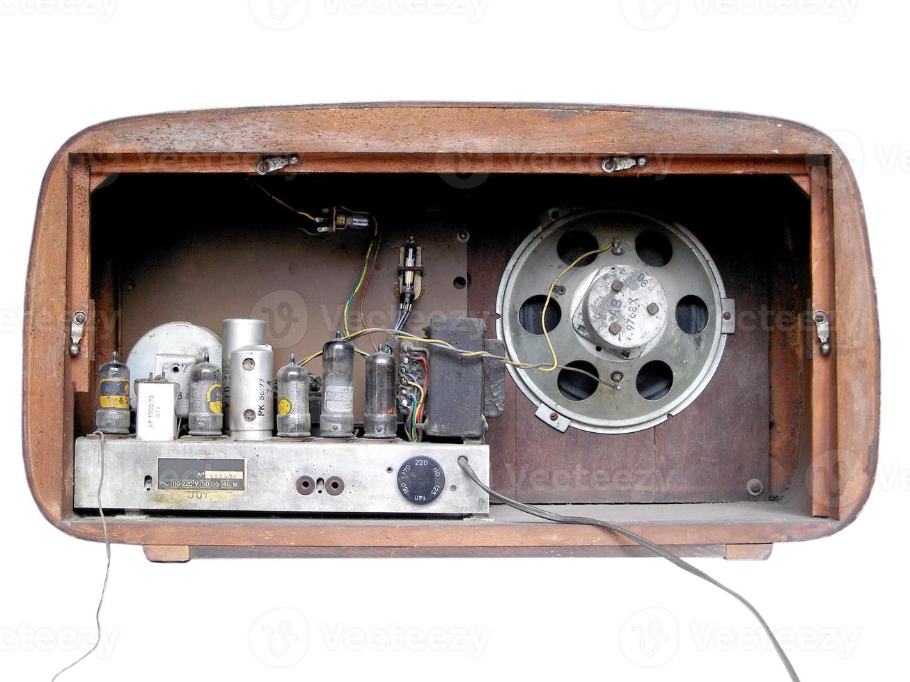 Old AM radio tuner photo