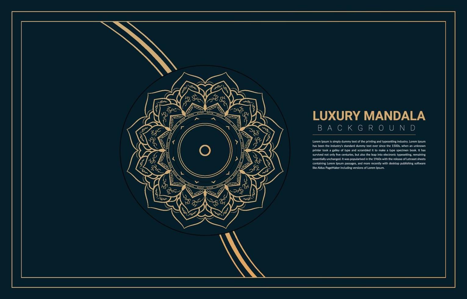 Luxury mandala background design. vector