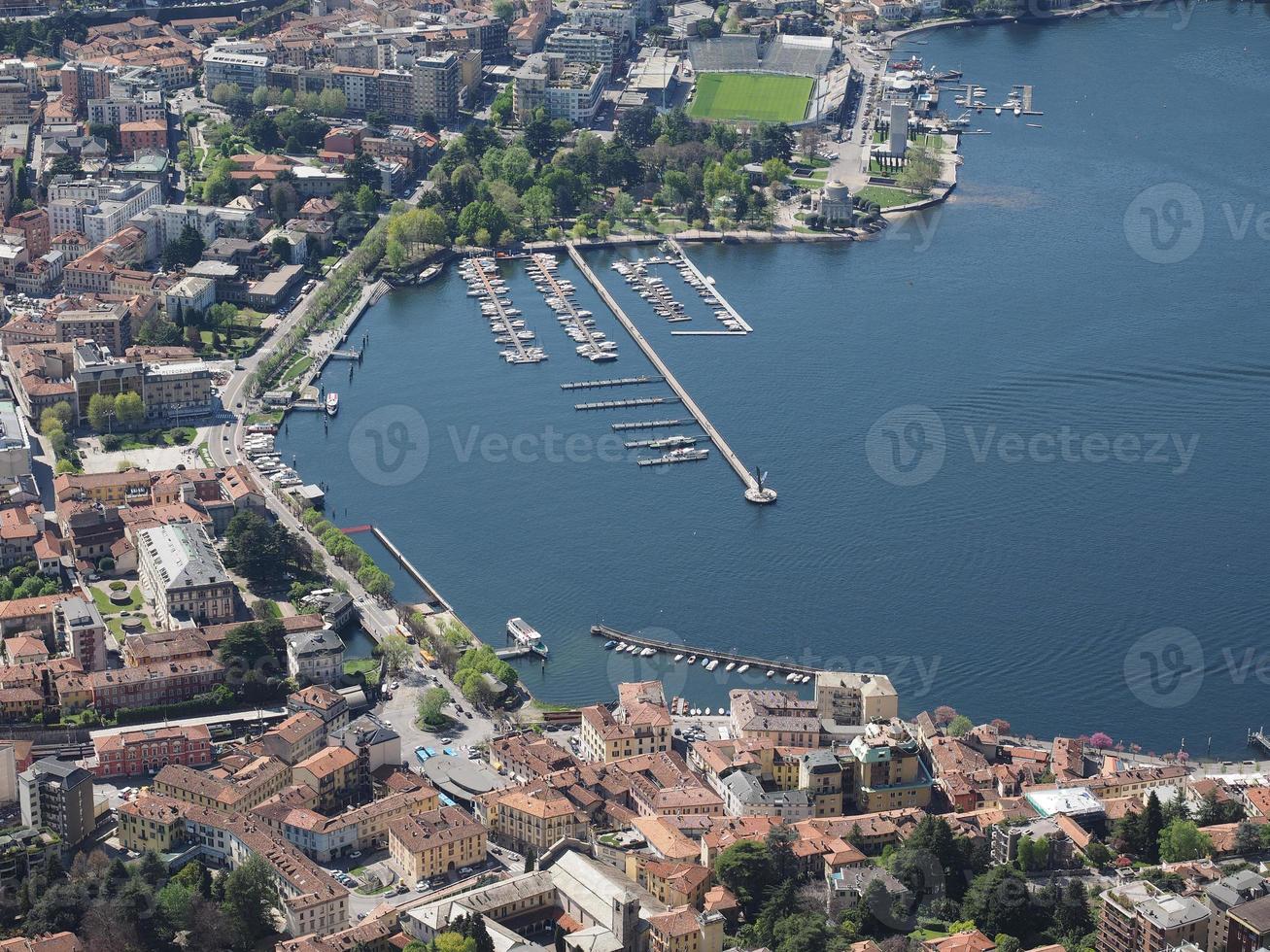 Aerial view of Como photo