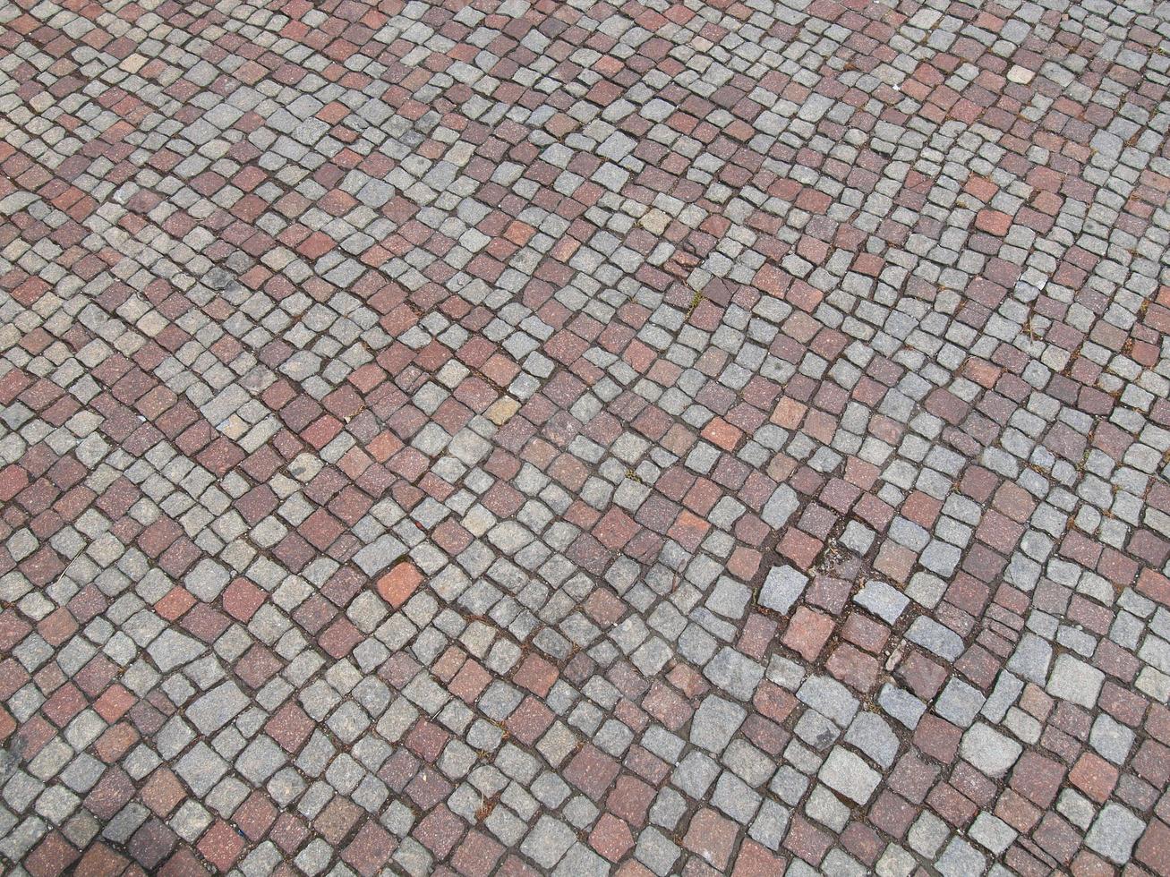 Stone floor tiles photo