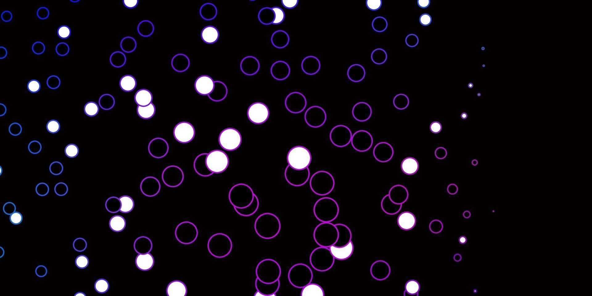 Dark Pink, Blue vector pattern with circles.