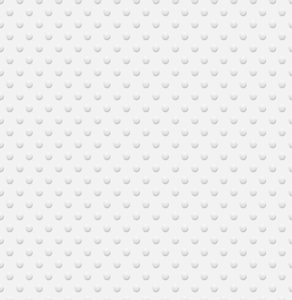 3D White circles seamless pattern background and texture. vector