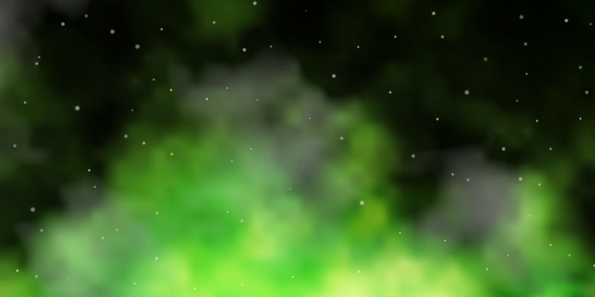 Light Green, Yellow vector texture with beautiful stars.