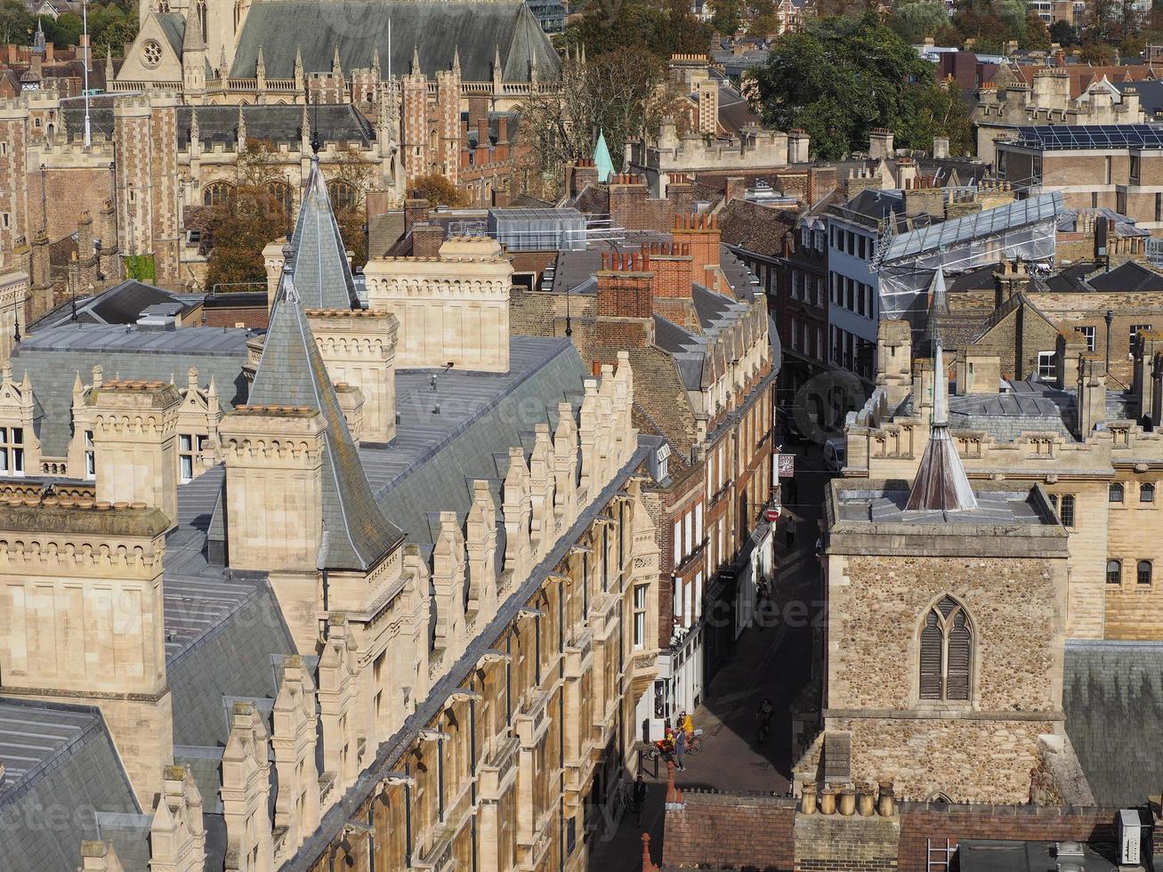 Aerial view of Cambridge photo