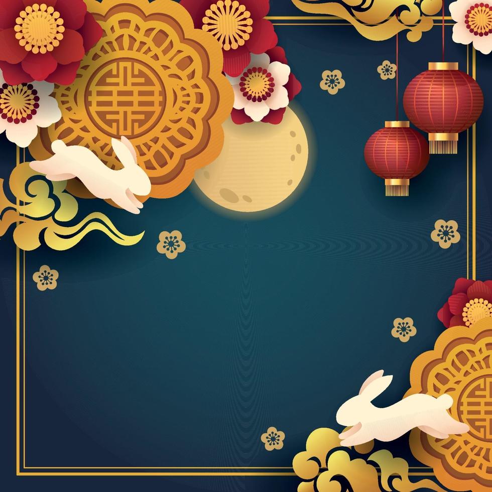 Mid Autumn Festival Background vector