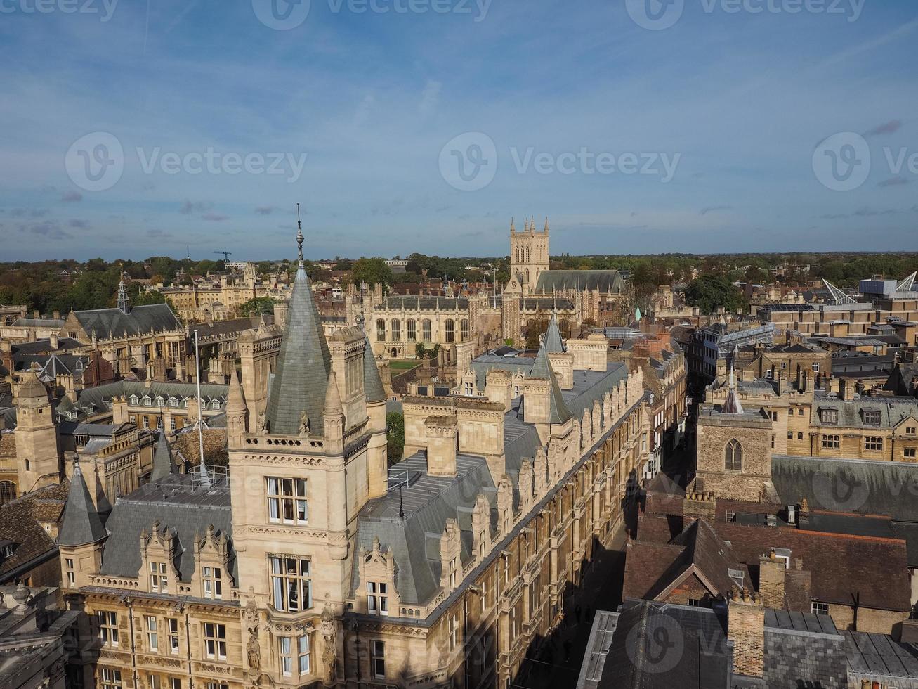 vista aerea de cambridge foto