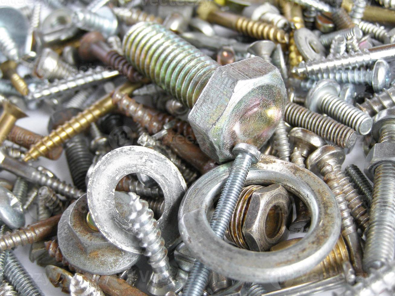 Hardware bolts and nuts photo