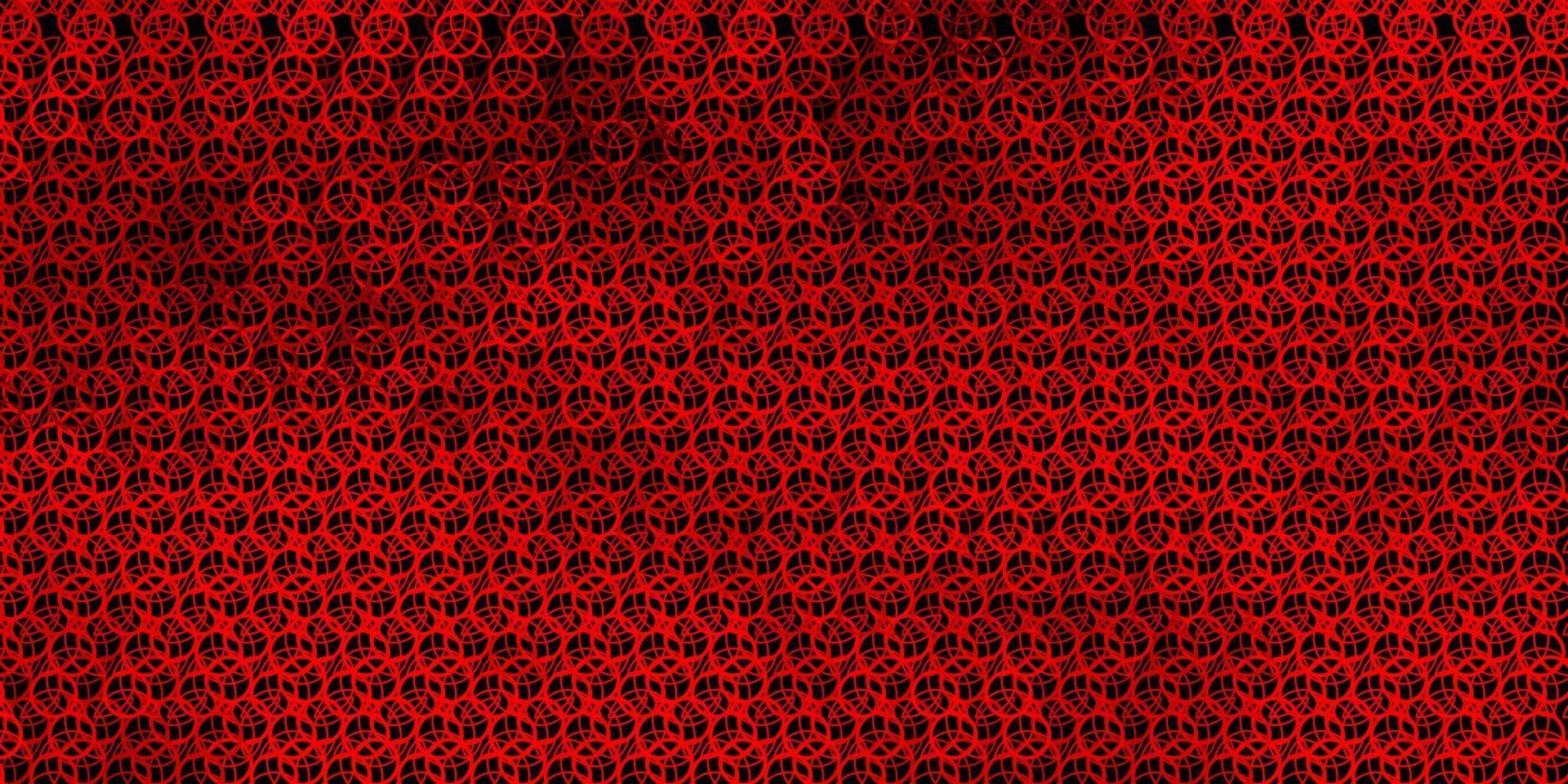 Dark Red vector texture with religion symbols.