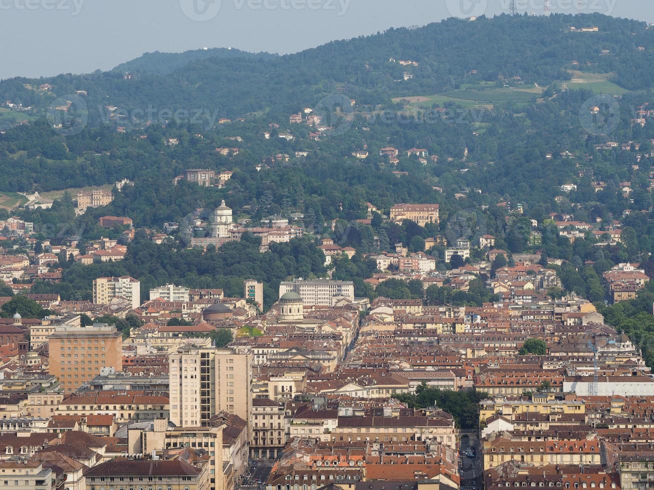 vista aerea de turin foto