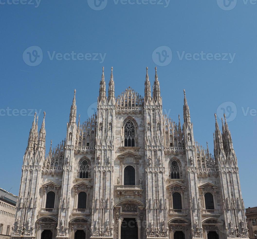 Duomo meaning Cathedral in Milan photo