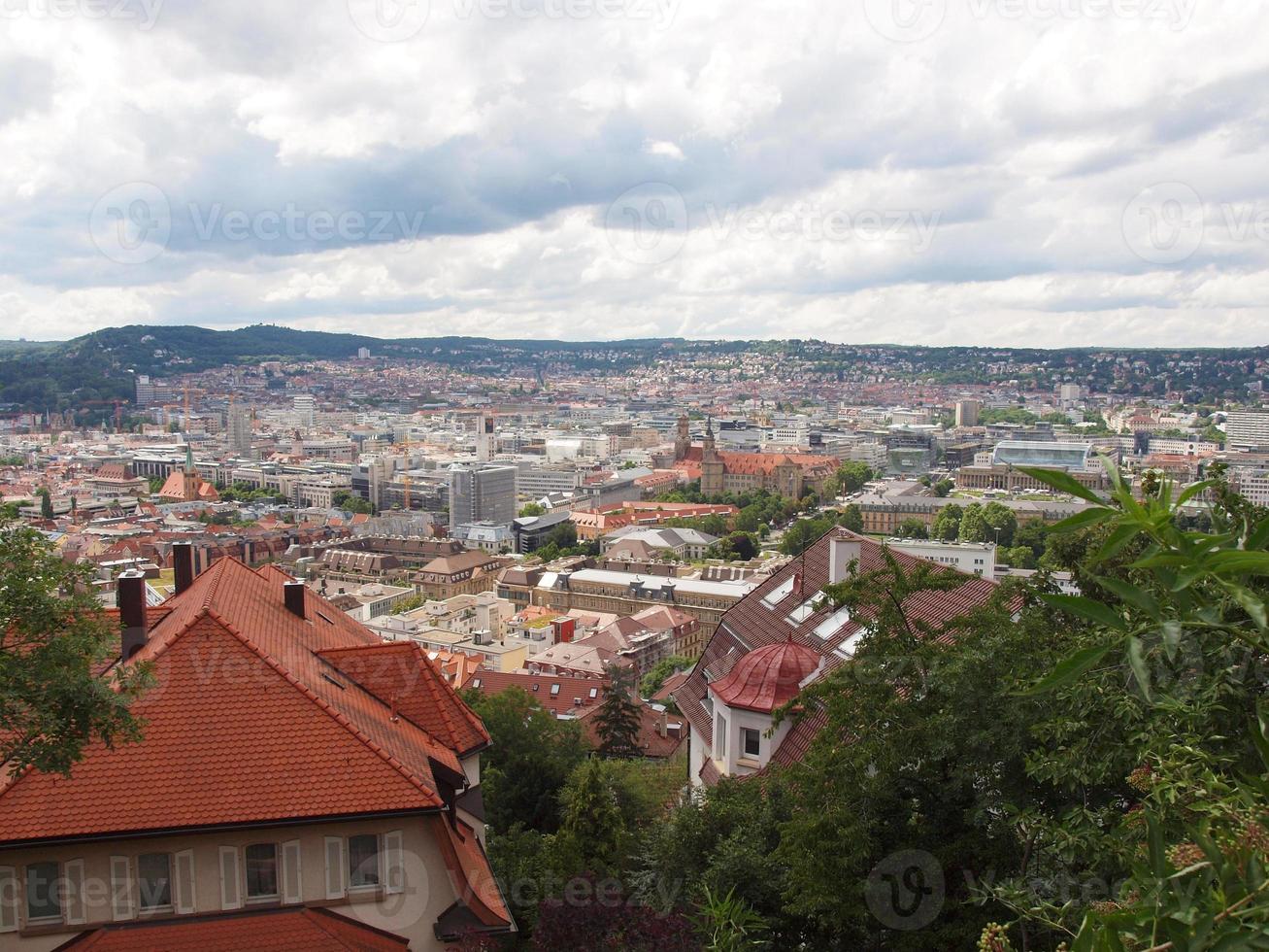 vista aérea, de, stuttgart, alemania foto