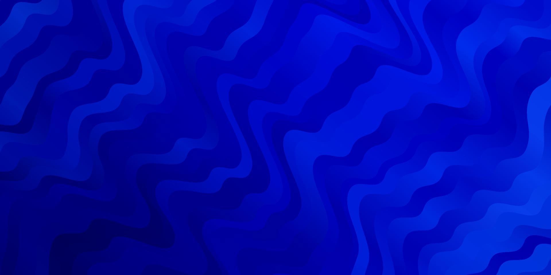 patrón de vector azul claro con curvas.