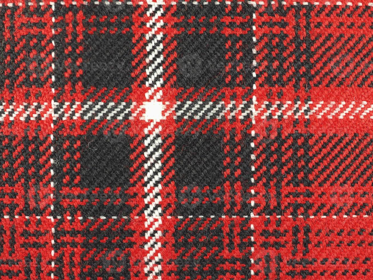 Tartan fabric background photo