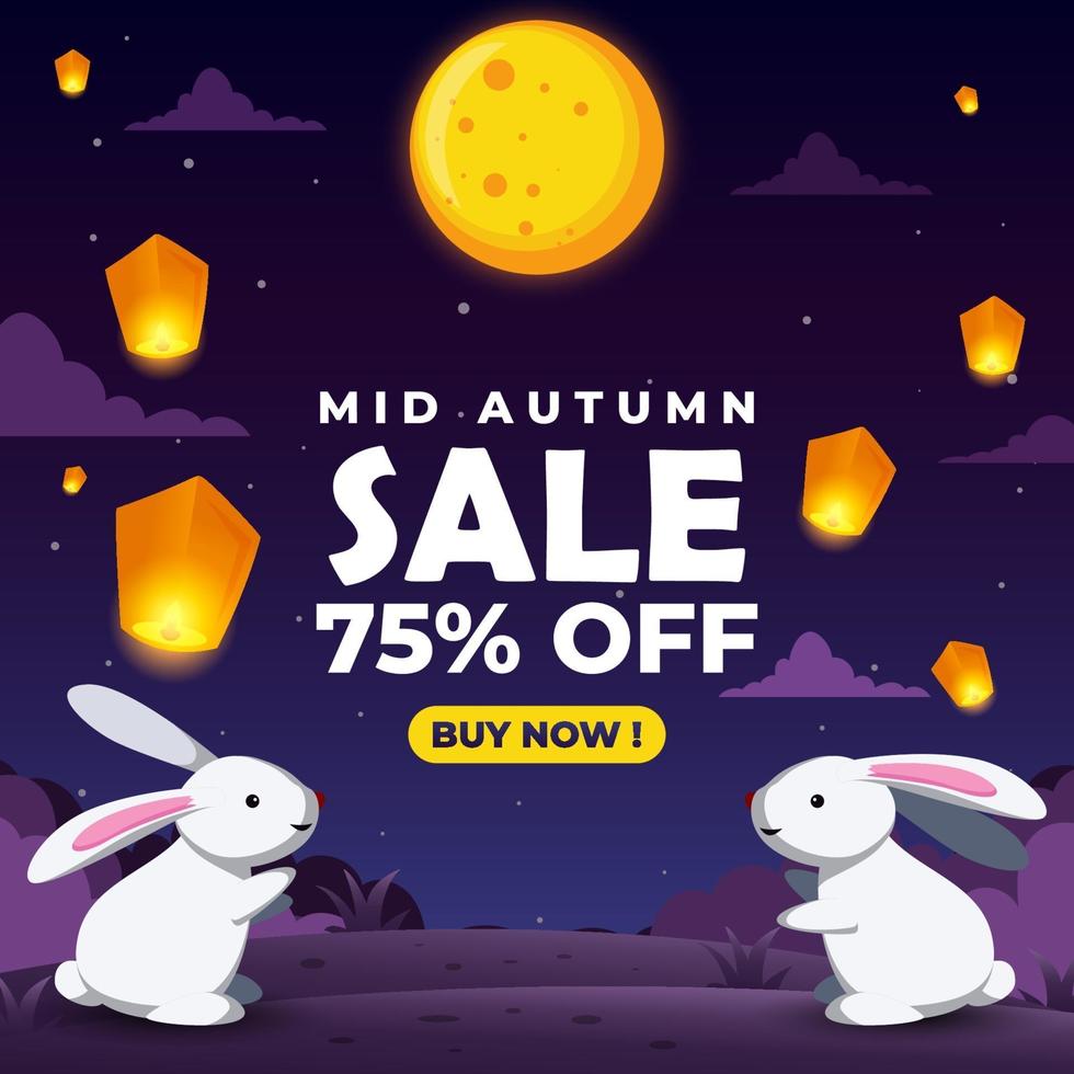 Mid Autumn Sale vector